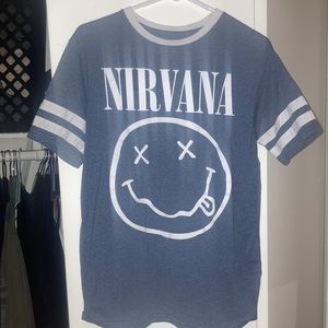 Women’s blue Nirvana t-shirt